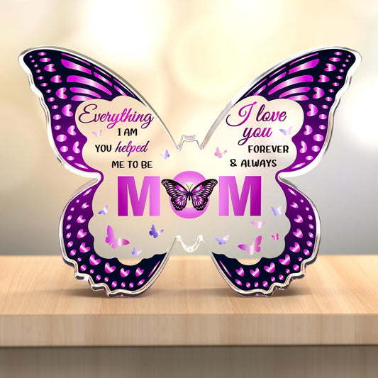 Purple Butterfly Transparent Acrylic Home Decoration
